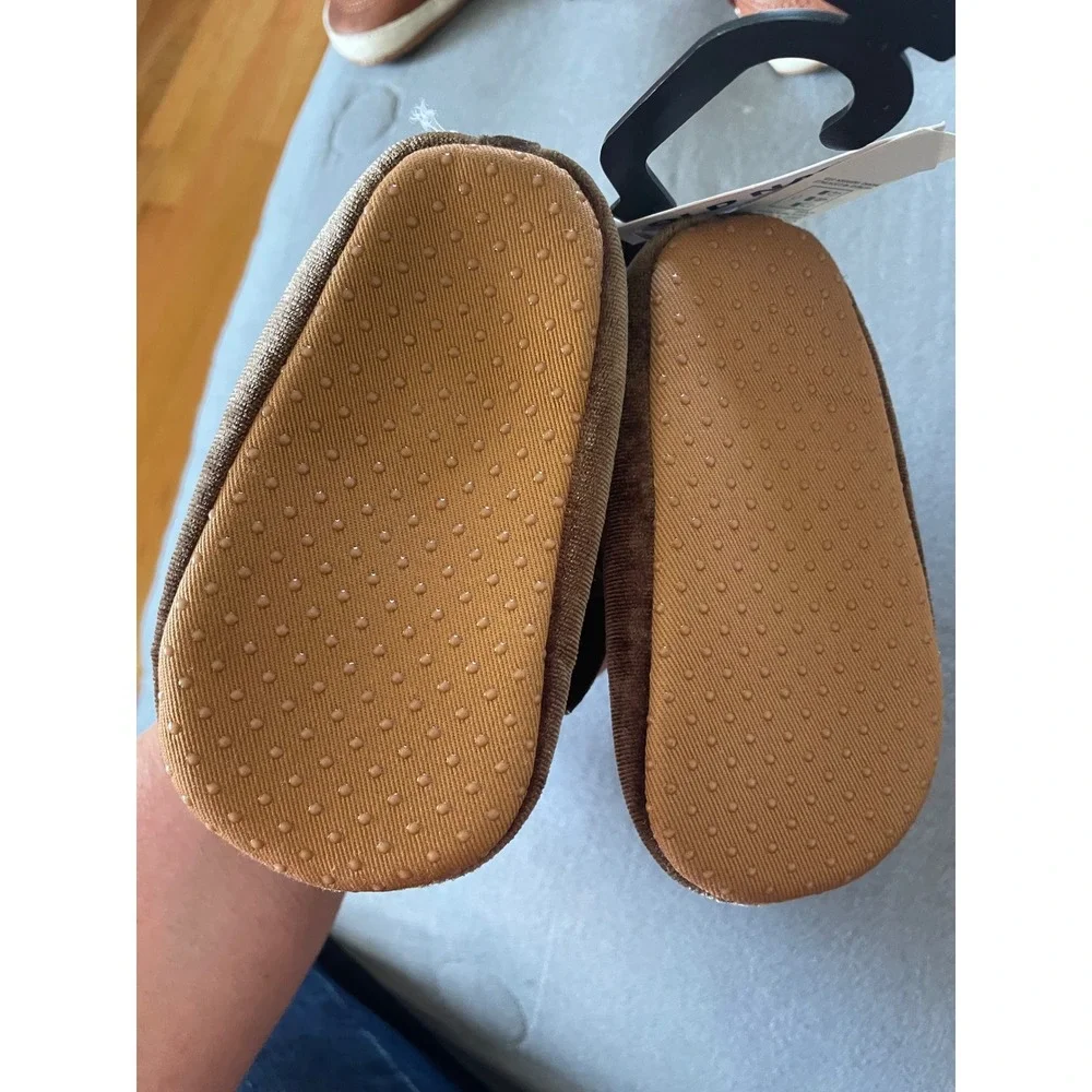 Old Navy Baby Girls Brown Velvet Bow Ballet Flats Shoes 18-24M NWT 837992-00-1